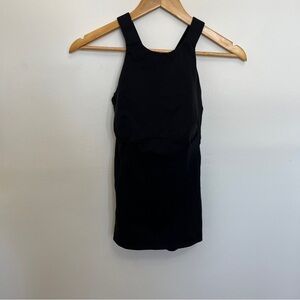 Lululemon High Neck Workout Top Size 6 in Black